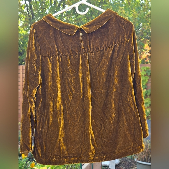 White Stuff Gold Velvety Pullover Top,UK Size 12, US Size 8. Good Condition - Picture 2 of 12